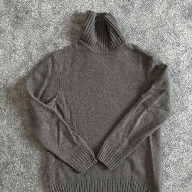 Grau Melierter Rollkragenpullover, Zara, Grösse M