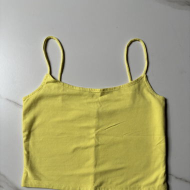 Crop top jaune