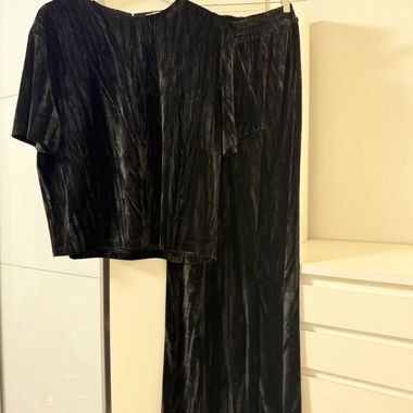 Velours Tom Tailor en ensemble 2 pièces noir
