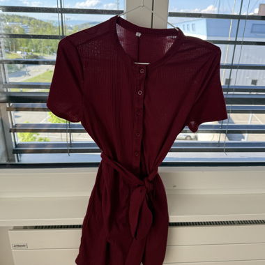 Burgundy Short Jumpsuit