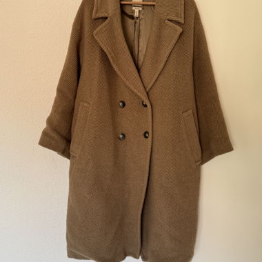 Cappotto in lana marrone