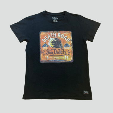 Vintage Von Dutch "Death Road" printed t-shirt.