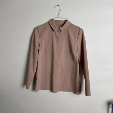 Blouse rose à manches longues