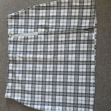 Blue Check Skirt