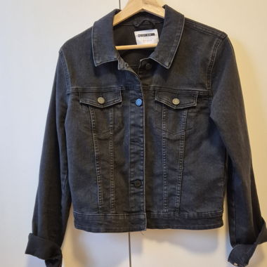 Giacca di jeans nera