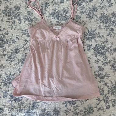 Débardeur La Senza rose bébé des années 2000