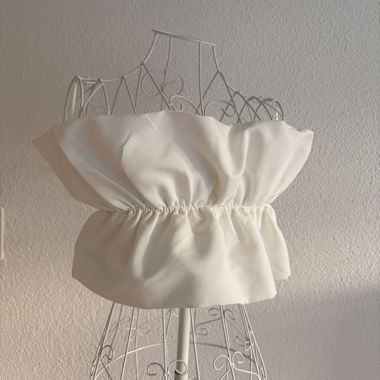 White Satin Bustier