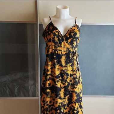 Kleid Black&Orange S/M