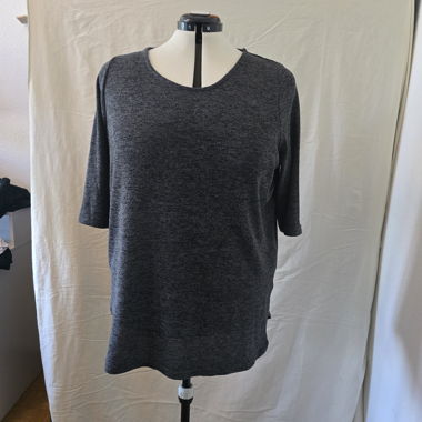 Top grigio maniche 3/4