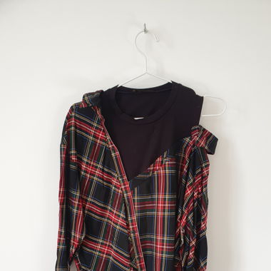 Asymmetrischer Karohemd von maje
