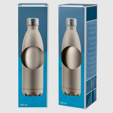 2x Mickey & Friends Thermoflasche Edelstahl silber
