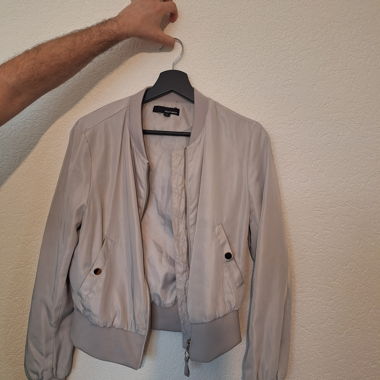 Giacca bomber beige