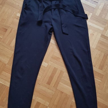 Black zebra trousers size M