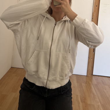 Veste zippée blanche