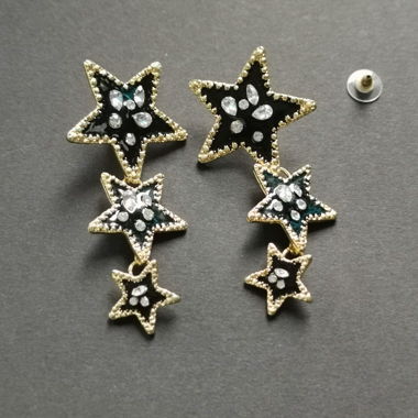 Boucles d'oreilles etoiles
