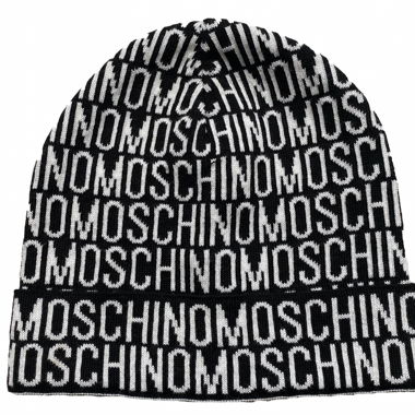 Moschino White/Black Beanie