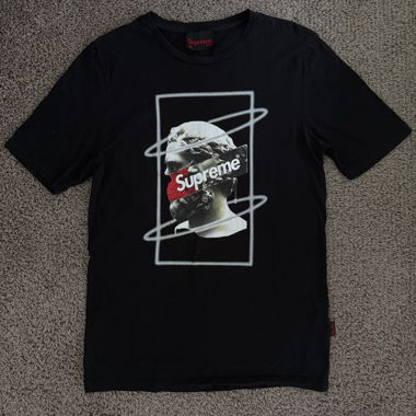 T-shirt Supreme noir à imprimé graphique (Supreme Grip)