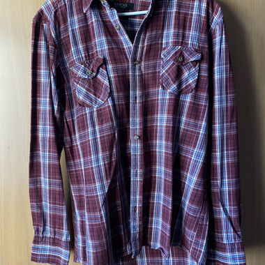 Camicia a quadri rossa