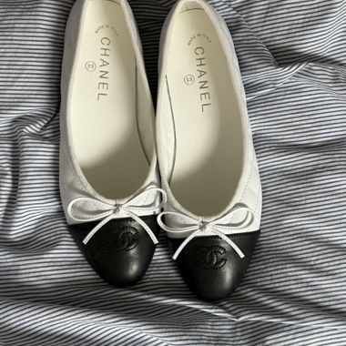 Ballerine Chanel bianco e nero