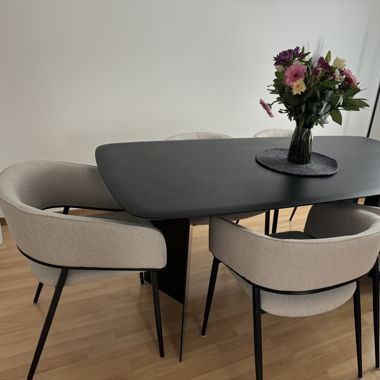 6 Essstühle/Esszimmerstühle beige von Micasa