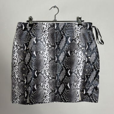 Snake Print Mini Skirt