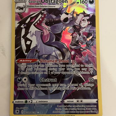 Pokémon Galarian Obstagoon TG10/TG30 Holo