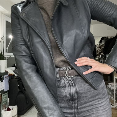 Perfecto in pelle vera Mint Velvet