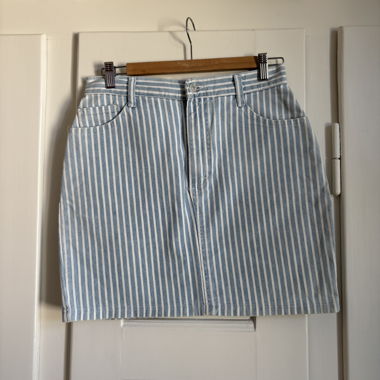 Lee striped denim skirt