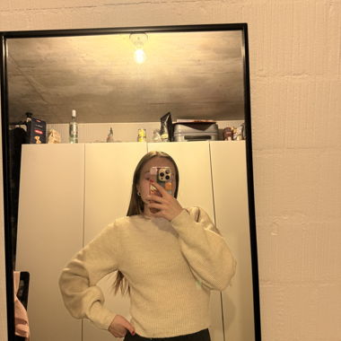 Maglione a coste crema H&M XS