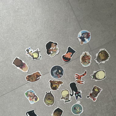 Stickers ghibli haute qualité lot de 19 