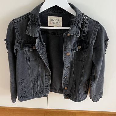 Giacca di jeans nera - Taglia S