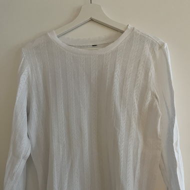 Weiss / Pulli / Transparent / Bluse