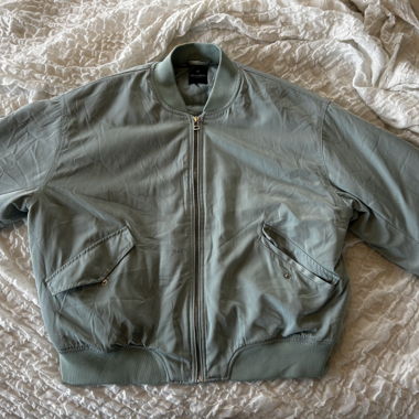 Bomber jacket turquoise/light blue