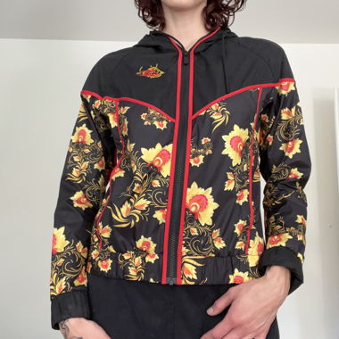 lightweight raincoat/jacket with funky pattern
