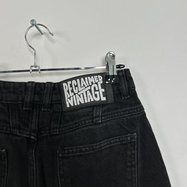Schwarze Vintage-Jeans