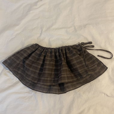 Bershka Check Mini Skirt