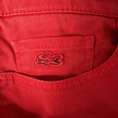 Jeans casual rouges Lacoste Live