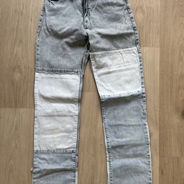 Jeans patchwork Bershka grigio EUR 36