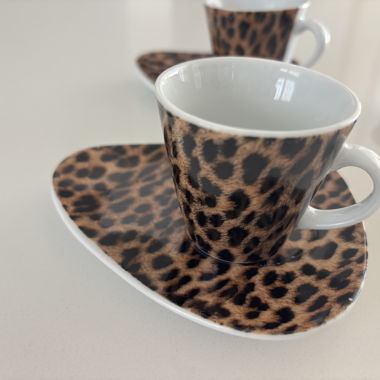 Set tazzine leopardate Kare