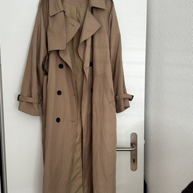 Manteau long beige ONLY, taille M