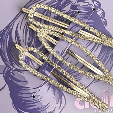 Set di mollette per capelli con strass