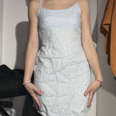 Hellblaues Slip-Kleid