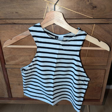 Gestreiftes Croptop 