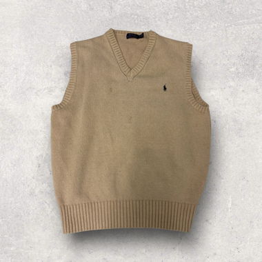 Pull en maille beige Ralph Lauren 