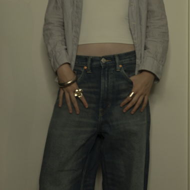 Baggy Indigo Jeans 