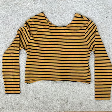 Mustard Striped Sweater