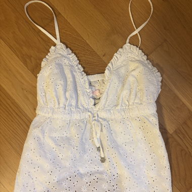 Top Cami in pizzo bianco