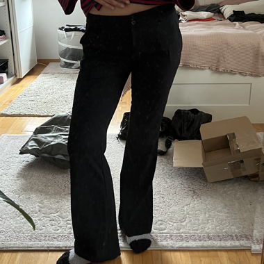 Tailored bootcut trousers