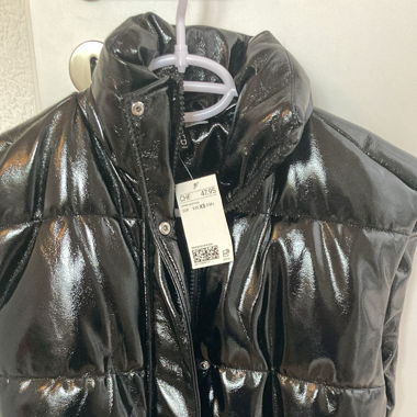 Gilet Schwarz Lack
