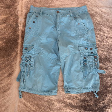 Cargo Capri Hose Salbeigrün 